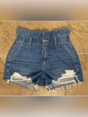 American Eagle Outfitters Distressed Blue Jean Shorts